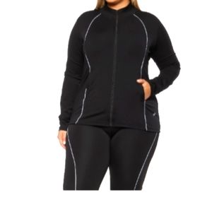 Black workout jacket